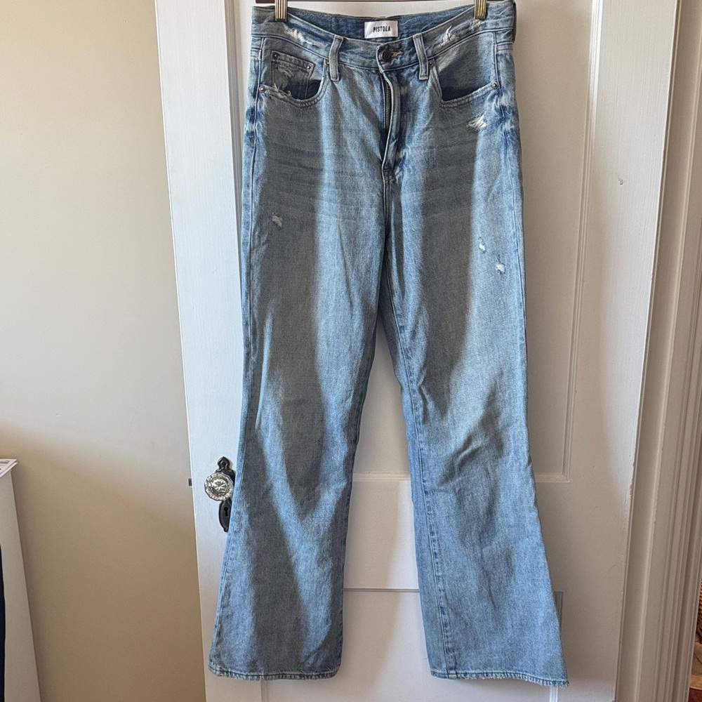Pistola Light Wash Flare Jeans size 27